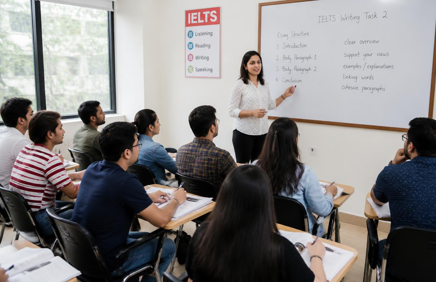 IELTS trainer teaching students at Erudite Academy in Pune