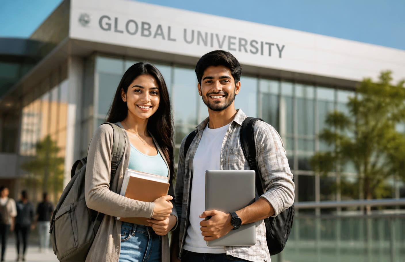 Erudite Academy students on an international university campus